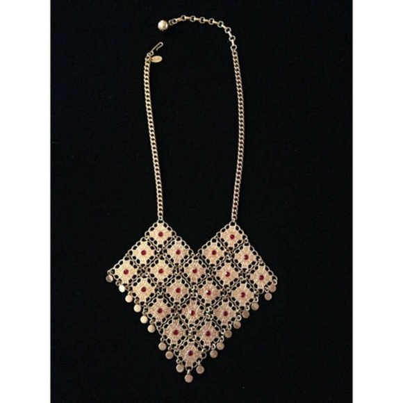 VINTAGE Gold Tone 1970s Vendome Necklace - Picture 4 of 9